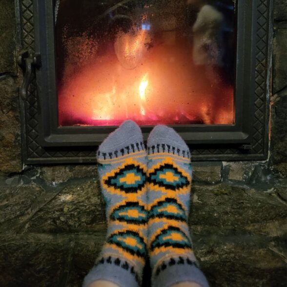 Шкарпетки теплі “Ліжник” сірий