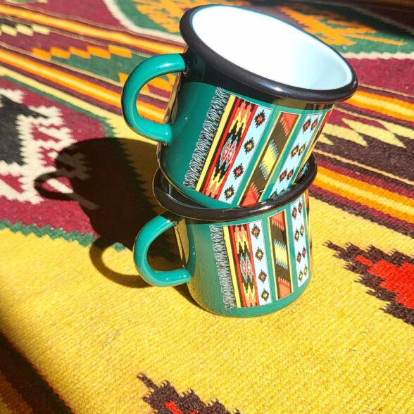 Горнятко металеве “Ліжник”  темно-зелене