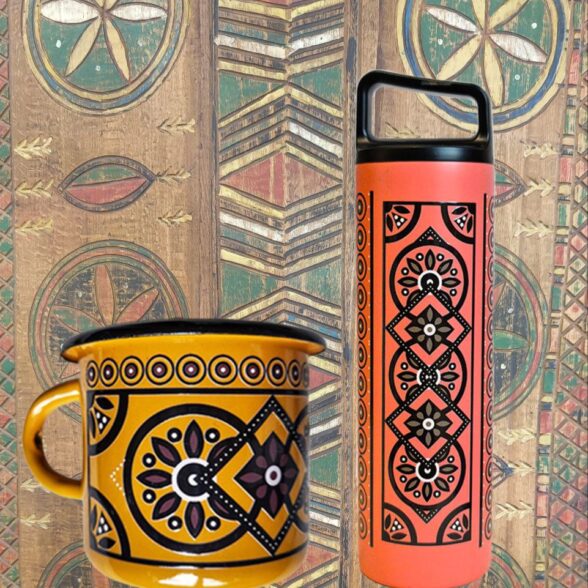 Термос металевий “Скриня” помаранчевий