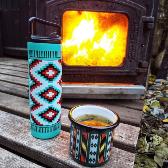 Термос металевий “Ліжник” м’ятний