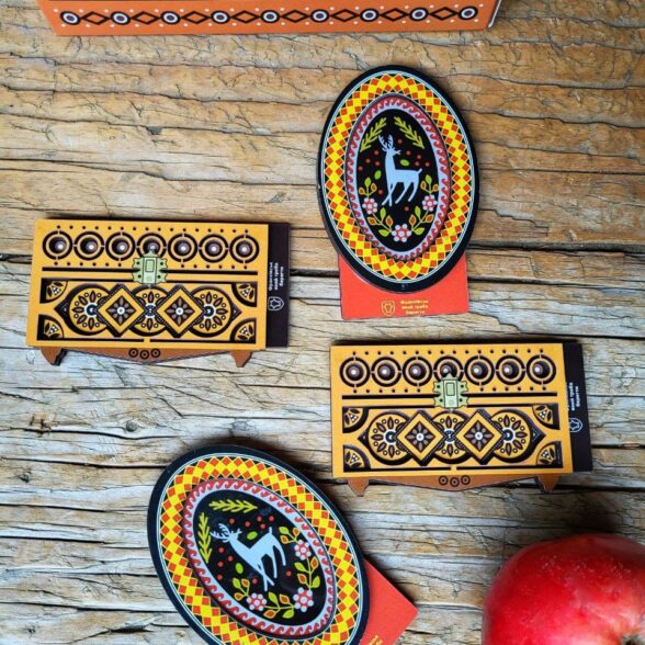 Магніт дерев’яний “Скриня різьблена”