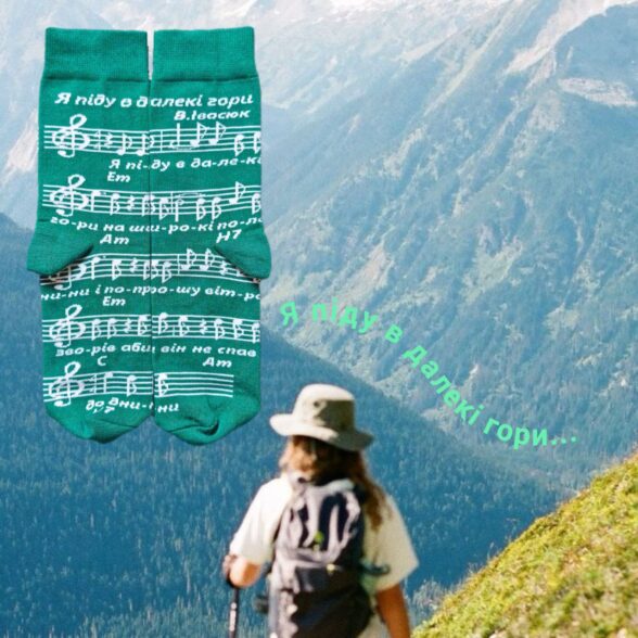 Шкарпетки набір «Пісня буде поміж нас» в подарунковій коробочці (3шт)