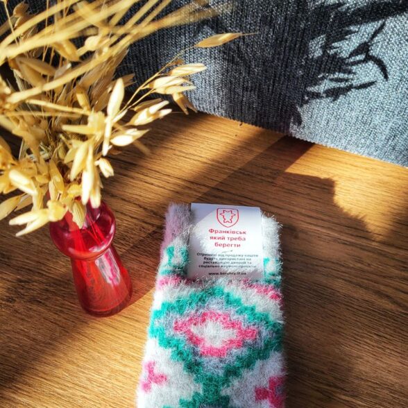 Шкарпетки теплі “Ліжник” білий