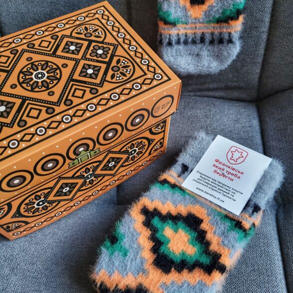 Шкарпетки теплі “Ліжник” сірий