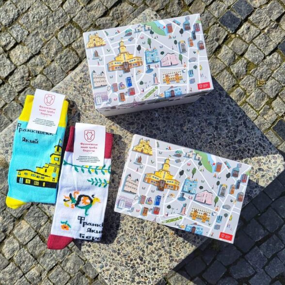 Шкарпетки набір “Місто” в подарунковій коробочці (6шт)