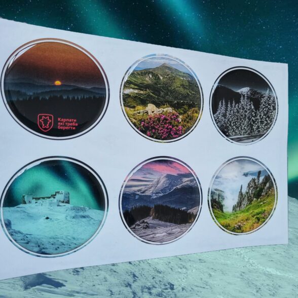 Наліпки об’ємні “Карпати”№2
