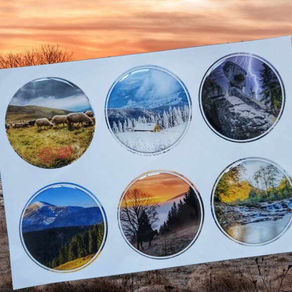 Наліпки об’ємні “Карпати”№1