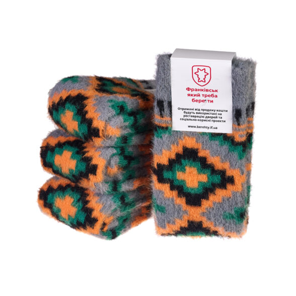 Шкарпетки теплі “Ліжник” сірий