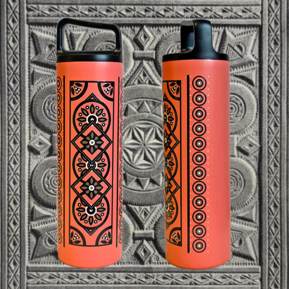 Термос металевий “Скриня” помаранчевий